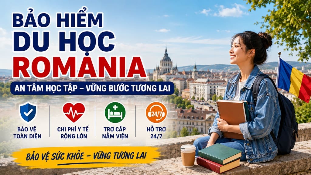 Bảo hiểm du học Romania - Vững bước trên con đường học tập ở nước ngoài