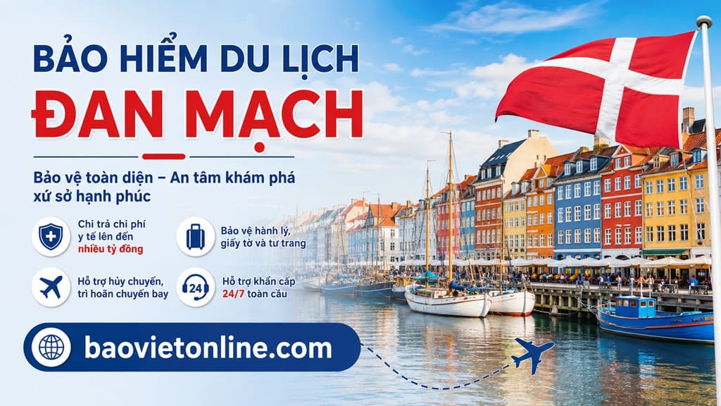Tìm hiểu Bảo hiểm du lịch Đan Mạch: quyền lợi bảo hiểm, chi phí, thủ tục tham gia, hỗ trợ xin Visa Schengen, kinh nghiệm du lịch và hướng dẫn bồi thường theo quy tắc Bảo Việt Flexi.