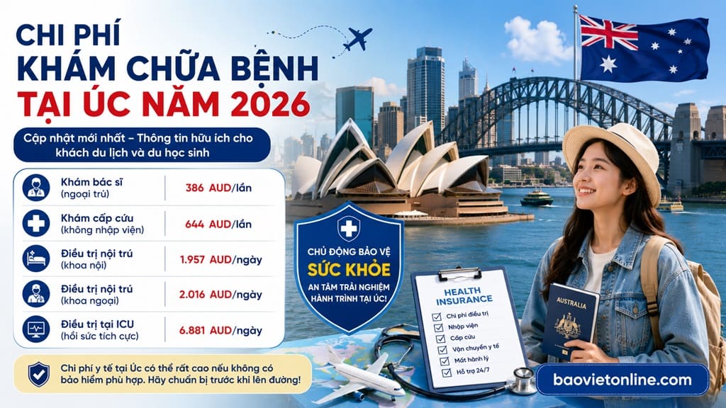 chi phi kham chua benh tai Uc