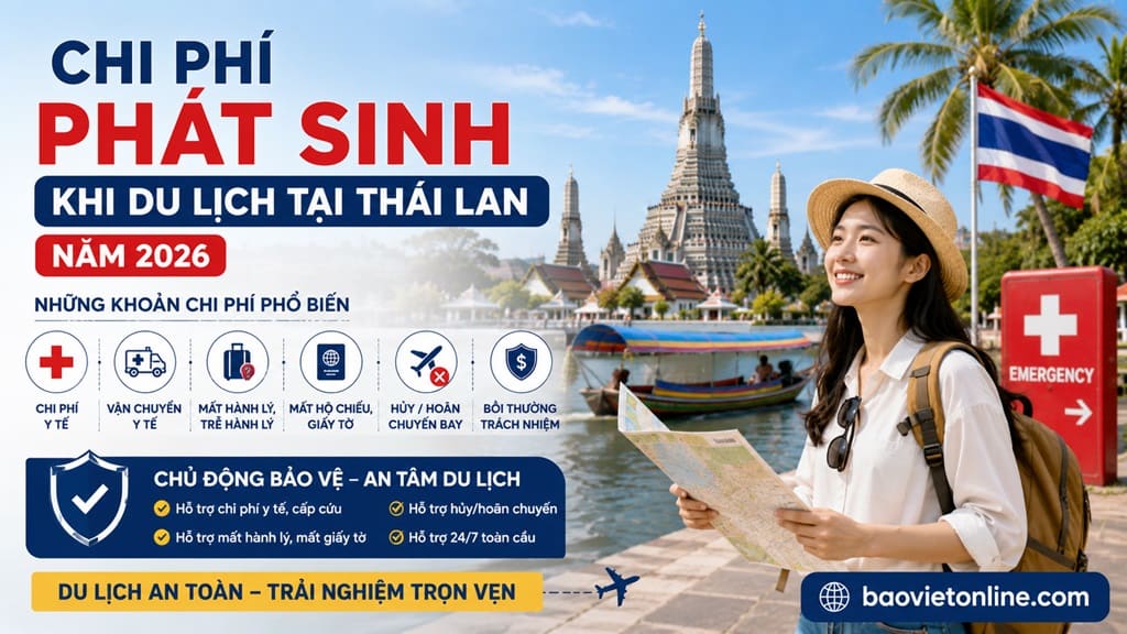 chi phi phat sinh khi du lich tai Thai Lan